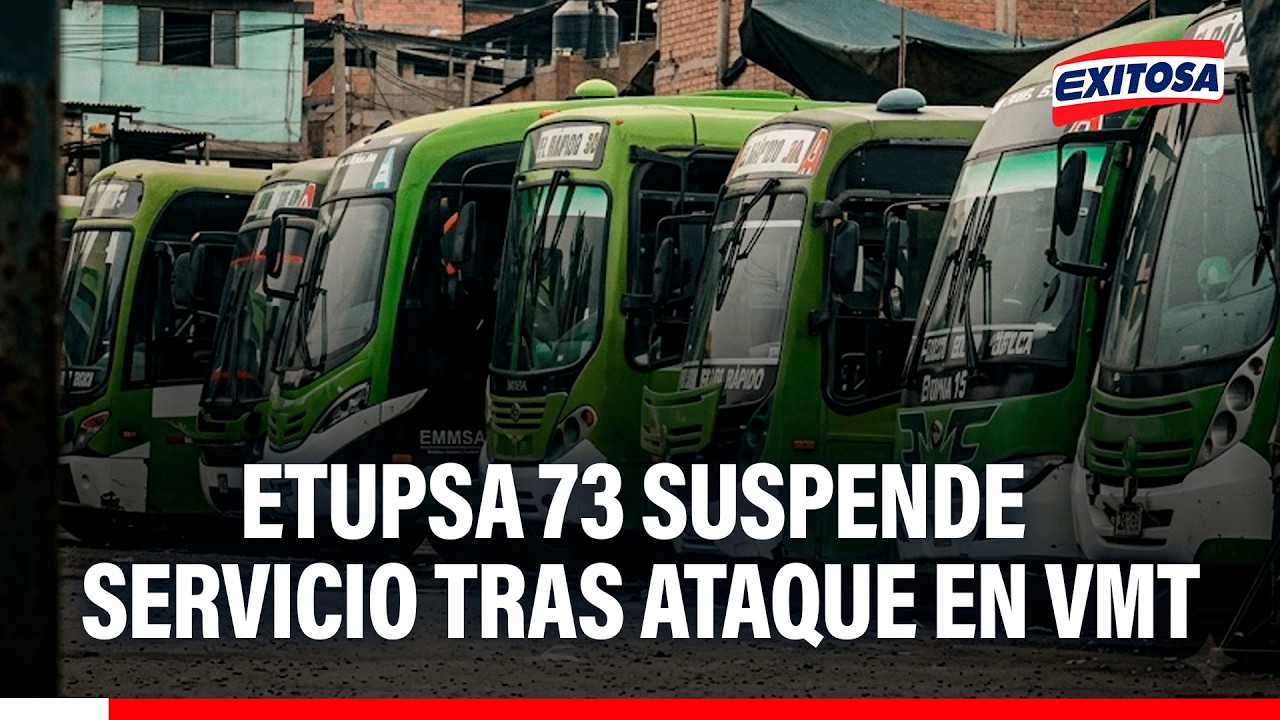 🔴🔵 VMT: empresa ETUPSA 73 suspende servicio por segundo día tras ataque a su patio de maniobras
