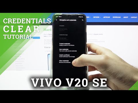 How to Clear Credentials on VIVO V20 SE - Remove All Certificates & Licences