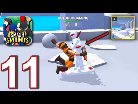 Smash Grounds- Epic Ragdoll Battle - Gameplay Walkthrough part 11-Compaign-5, Snowland (Android)