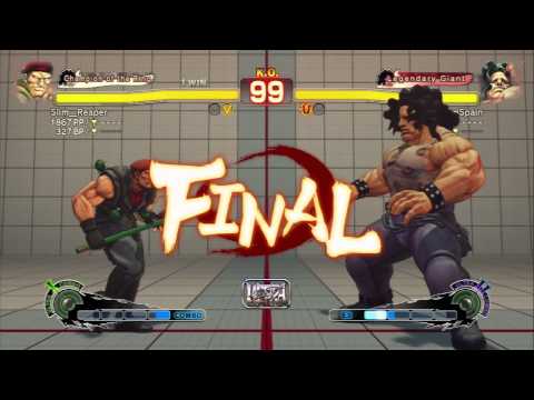 USF4 - Rolento (Slim__Reaper) Vs Hugo (BloodFromSpain) 720p HD◄◄