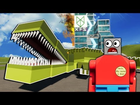 LEGO CROCODILE MONSTER ATTACKS LEGO CITY! - Brick Rigs Gameplay - Best Lego Toy Creations