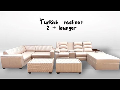 Turkish recliner 2 + lounger from Hashtag Furniture