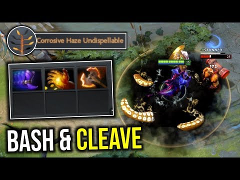 BASH AND CLEAVE..!! WTF Battle Fury Slardar 1st Item by Draskyl 7.21d | Dota 2