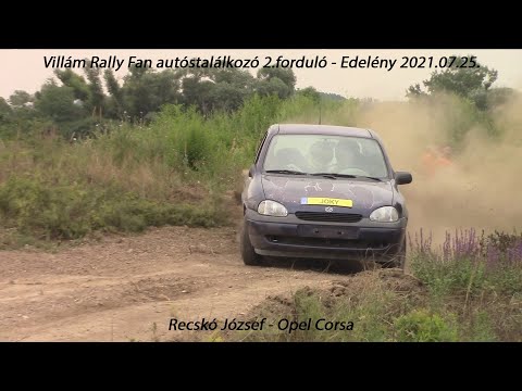 Recskó József - Opel Corsa Villám Rally Fan autóstalálkozó 2.forduló - Edelény 2021.07.25.