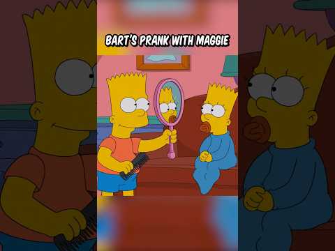 Bart's prank with Maggie