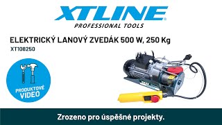 Lanový zvedák 500 W, 250 kg XTLINE XT108250, kočka