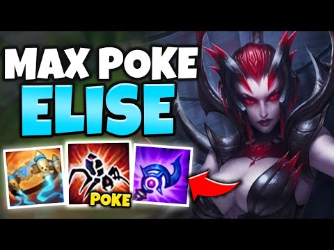 POKE FOR FREE WITH AP ELISE MID! ONE W DOES HALF THEIR HP (SPAM SPELLS) - League of Legends