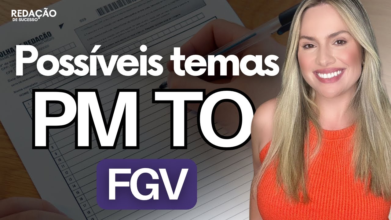 Possíveis temas redação PMTO