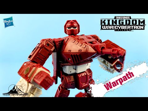 Transformers War for Cybertron Kingdom Deluxe Class WARPATH Video Review