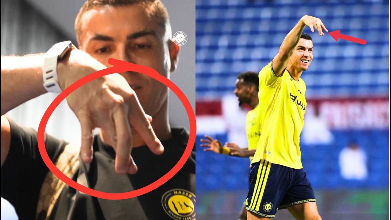 QUÉ SIGNIFICA el GESTO que ACABA de HACER CRISTIANO RONALDO con las MANOS?