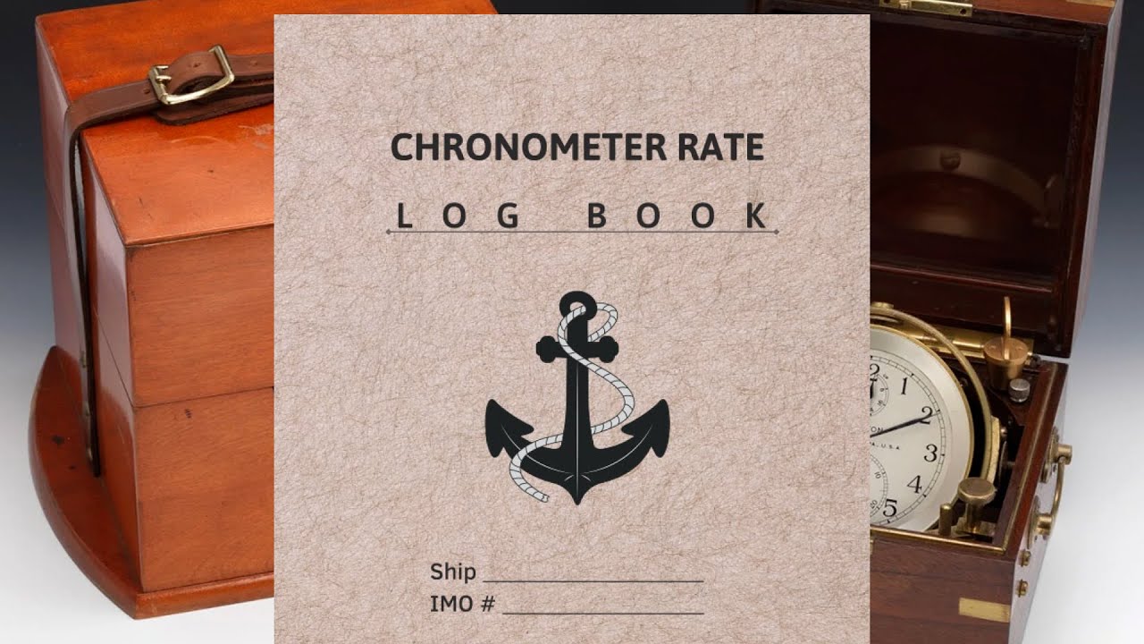 Chronometer Rate Log Book