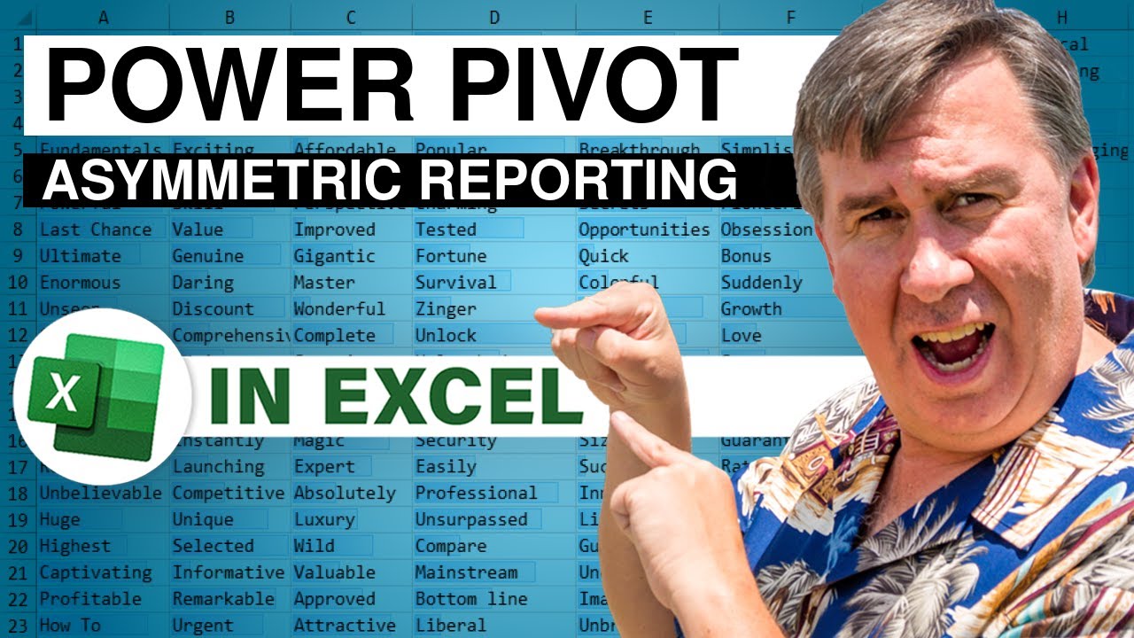 PowerPivot Data Analyst 12 Asymmetric Reporting MrExcel Message Board