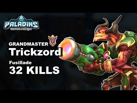 Trickzord Drogoz 32 KILLS 265K DAMAGE!! Paladins GM (TOP 76) Ranked Gameplay 1440p