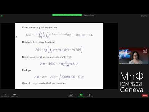 ICMP Thematic Session 2 - Equilibrium Statistical Mechanics (a)