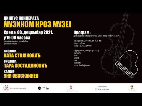 "Muzikom kroz muzej" - Kata Stojanović i Tara Kostadinović uz klavirsku saradnju Ukija Ovaskainena