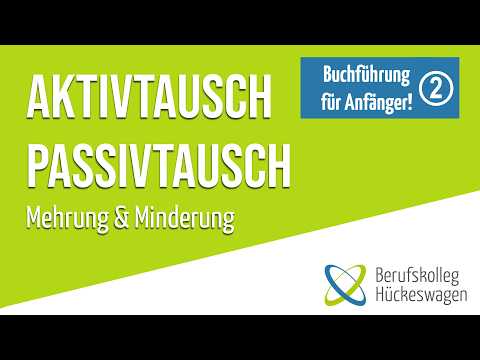Aktivtausch, Passivtausch & Bilanzveränderungen einfach erklärt | mit Beispielen aus der Buchführung
