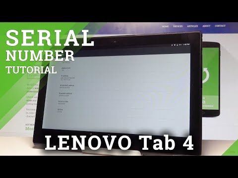 How to Check Serial Number on LENOVO Tab 4 - Status Info |HardReset.Info