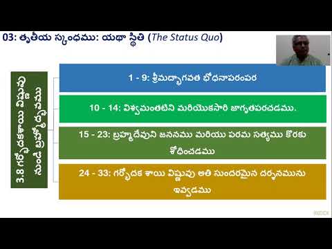 Session 24: Parayanamu of Srimad Bhagavatam (Telugu) - 09 Mar 2021 - Canto 3 (Chapters 7)