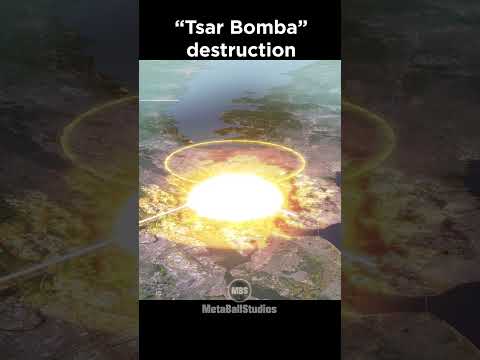 Tsar Bomba Destruction in perspective! ☢️🤯