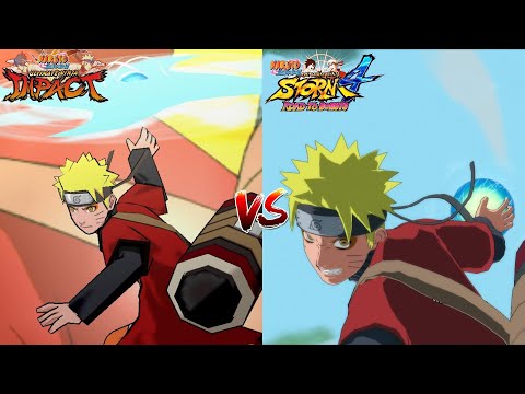 Naruto Ultimate Ninja Impact VS Naruto Storm 4-All Characters Ultimate Jutsu Comparison