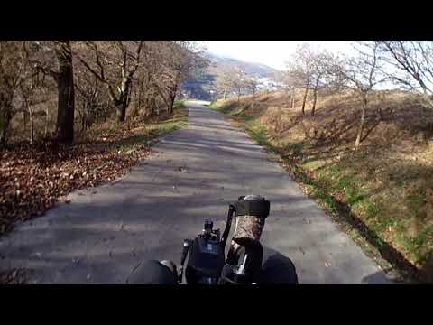 Montefuerte on recumbent bike.