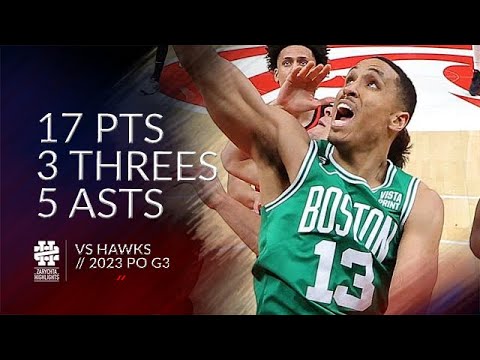 Malcolm Brogdon 17 pts 3 threes 5 asts vs Hawks 2023 PO G3