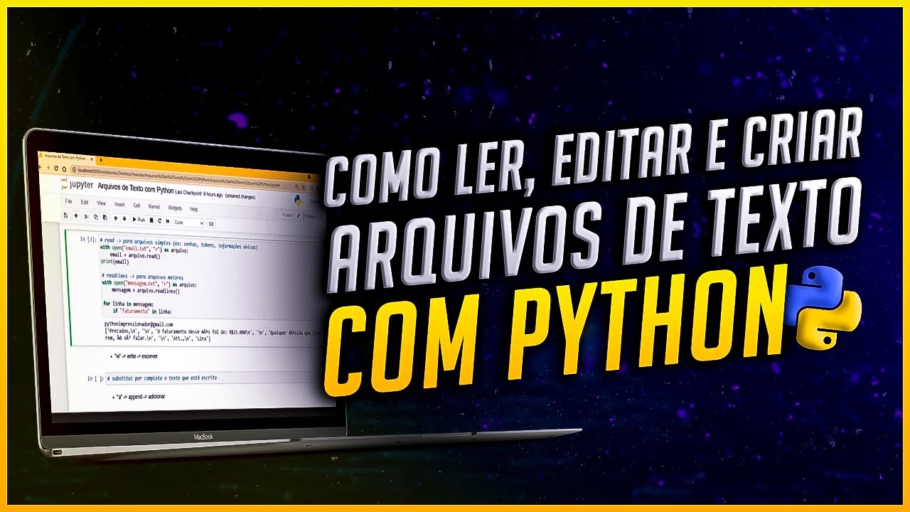 Como Ler, Editar e Criar Arquivos de Texto com Python - [Trabalhando com Textos no Python]