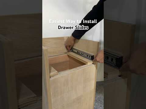 Easiest Method to Install Drawer Slides