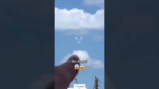 Oh my God look at the clouds it’s really an Angel 😱😱😱#shorts