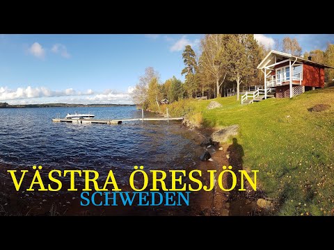VÄSTRA ÖRESJÖN Sweden - Am See im HERBST 2021 -  Ferienhaus See & Boot SCHWEDEN Västergötland