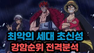 [원피스순위]최악의 세대 초신성 강함순위 전격분석