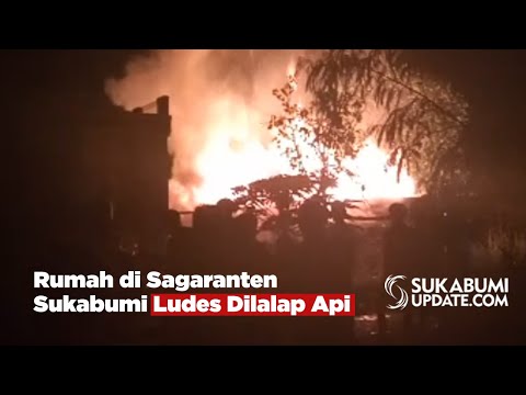 Rumah di Sagaranten Sukabumi Ludes Dilalap Api