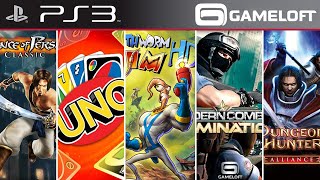 Gameloft Games for PS3