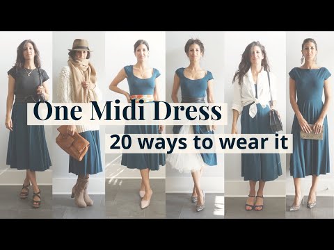 One Midi Dress: 20 ways to wear it! | Styling Closet...