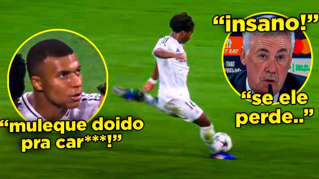 🔥ELE É INACREDITÁVEL! MBAPPÉ NÃO ACREDITA EM GOLAÇO DE ENDRICK, ANCELOTTI ELOGIA OUSADIA e mais!