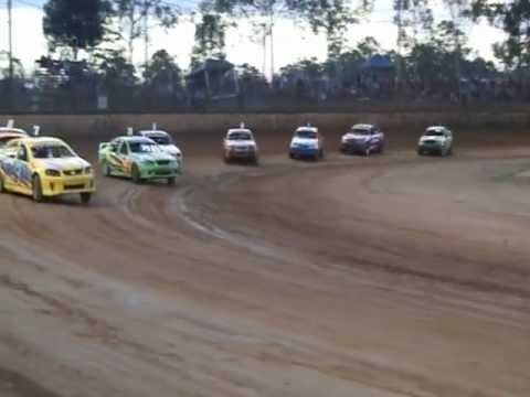AUSSIE OPEN HEAT MARYBOROUGH SPEEDWAY QLD AUST 30thDEC 2012 TODD DOYLE WINS