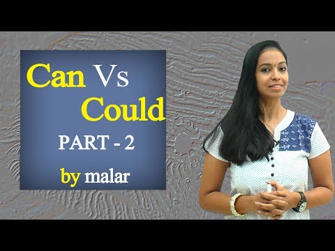 Part II Can Vs Could # 24 - Learn English with Kaizen through Tamil Video