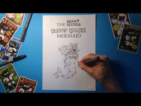 Matt Cosgrove - Little Mermaid transformed to Giant Robot Zombie Mermaid