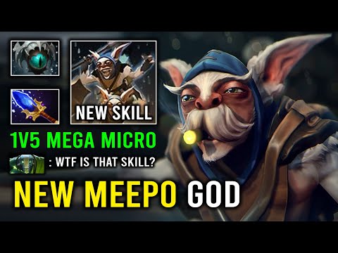 NEW 10K MEEPO GOD 1v5 Aghanim Scepter MegaMeepo 100% Delete Everything on His Way Dota 2