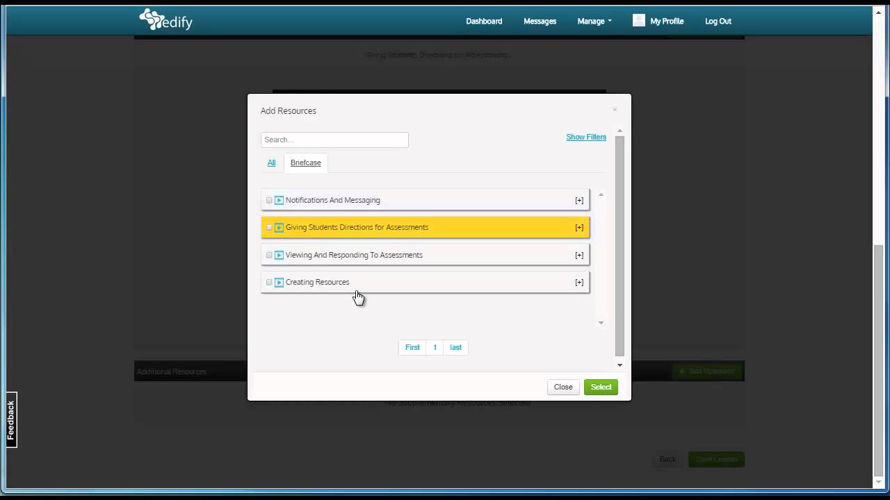 Edify - Creating a Lesson