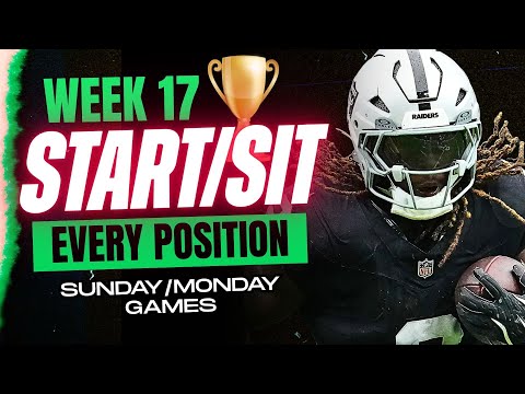 Week 17 ALL POSITIONS START/SIT Every Match Up Analysis 🚨 MUST-Play or Bench Players - PART 2