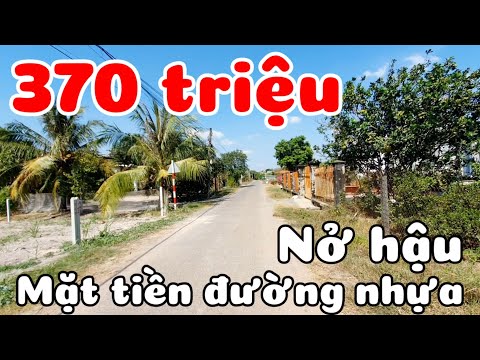Đất đẹp nở hậu mặt tiền đường nhựa 218m2 full thổ cư giá rẻ 370 triệu ở xã Long Chữ Tây Ninh