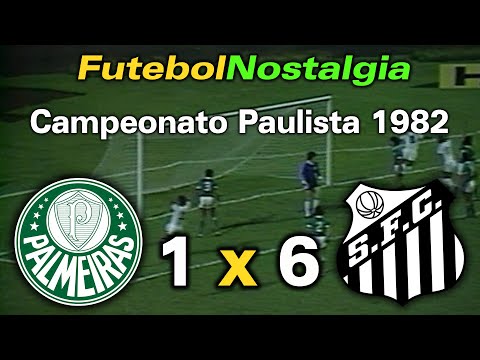 Palmeiras 1 x 6 Santos - 23-11-1982 ( Campeonato Paulista )