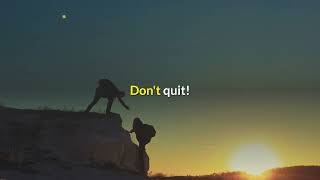 Breakthroughs come SUDDENLY!