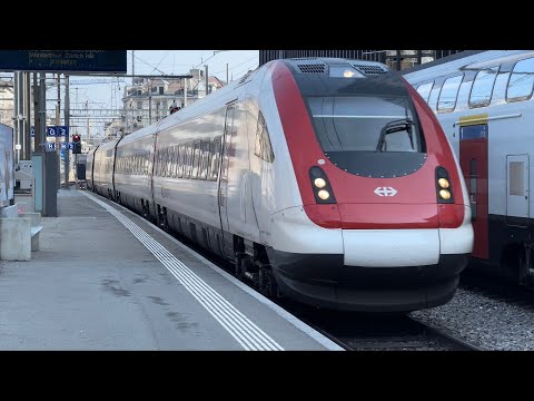 Einfahrt des IC5 in St.Gallen auf Gleis 2