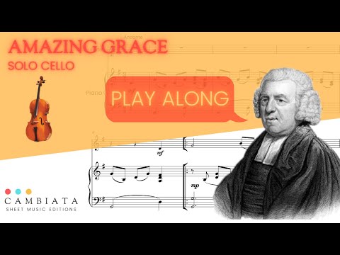Amazing Grace - Solo cello (Play Along)