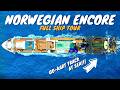 Norwegian Encore Full Ship Walkthrough Tour Review 4K 2025