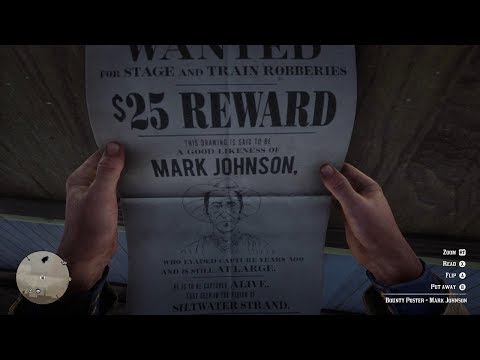 Red Dead Redemption 2 Mark Johnson Bounty Mission Full Walkthrough