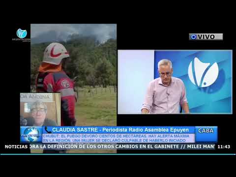 NUEVAMENTE INCENDIOS EN EPUYEN, CHUBUT