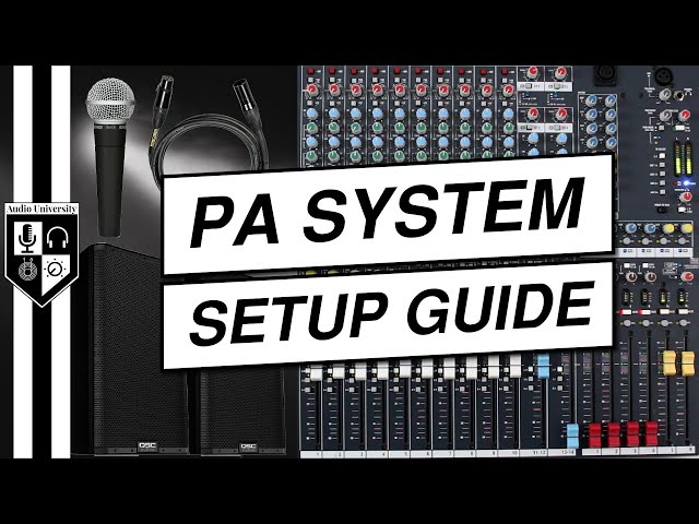A Comprehensive Guide to Setting Up a Sound System for Live Events ...